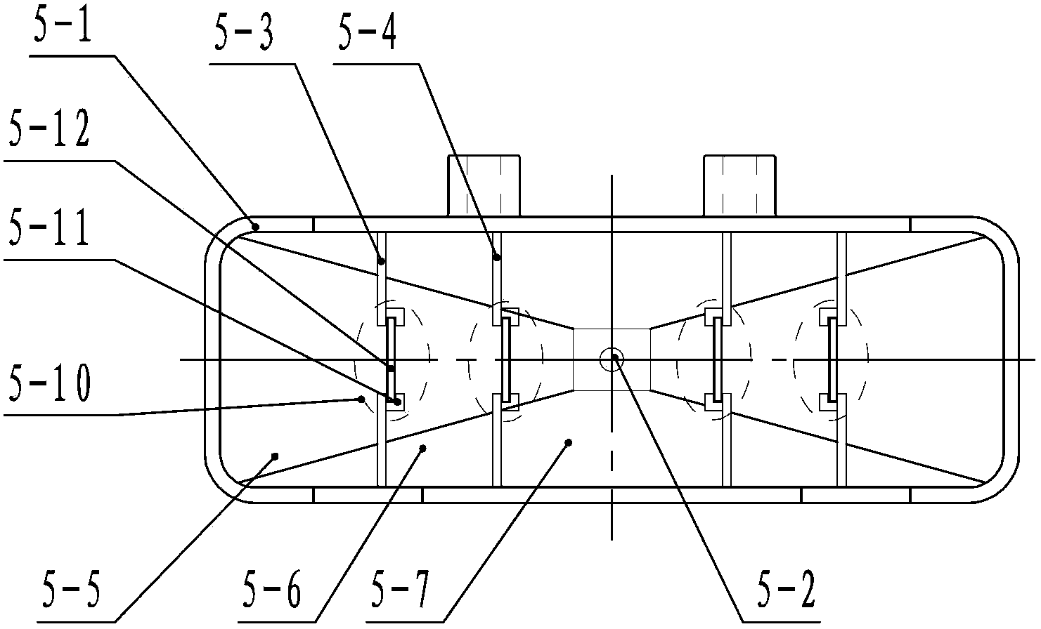 Multilayer tipping-bucket rain gauge possessing stepped controlled release water injection funnel