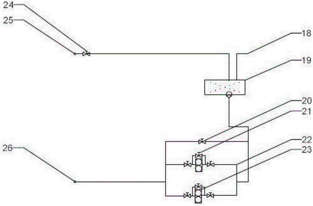 Double-feedback silicone oil shock absorption system of marine diesel engine