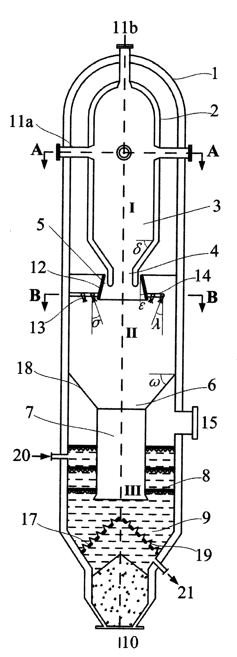 Multi-nozzle entrained-flow bed gasification furnace