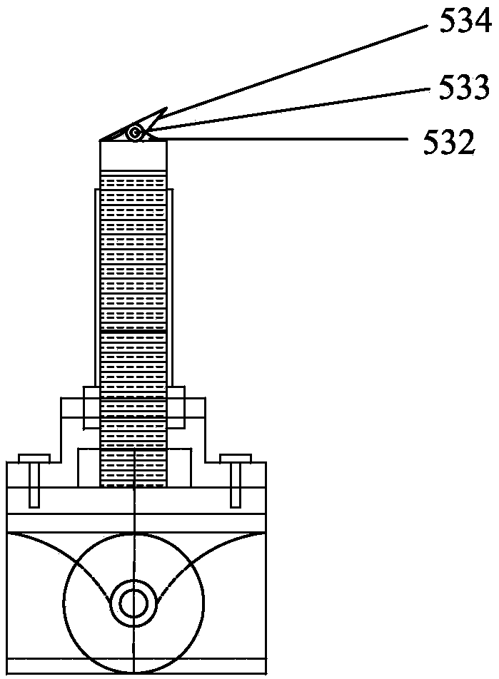 Ship hull model bearing device