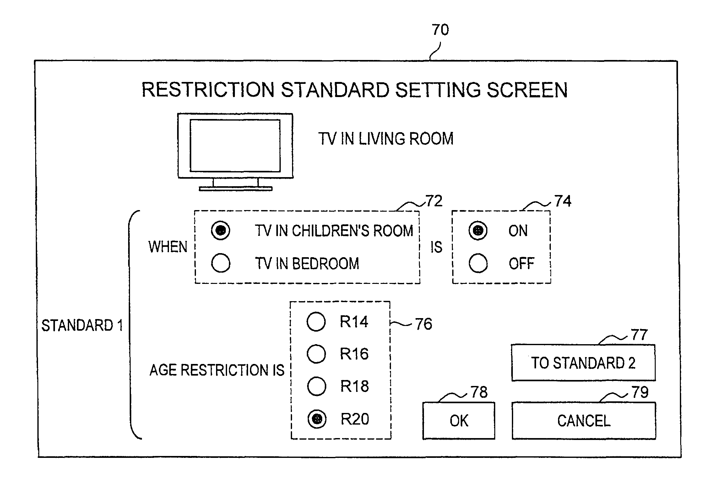 Content transmission device, program, parental level determination method, and content transmission system