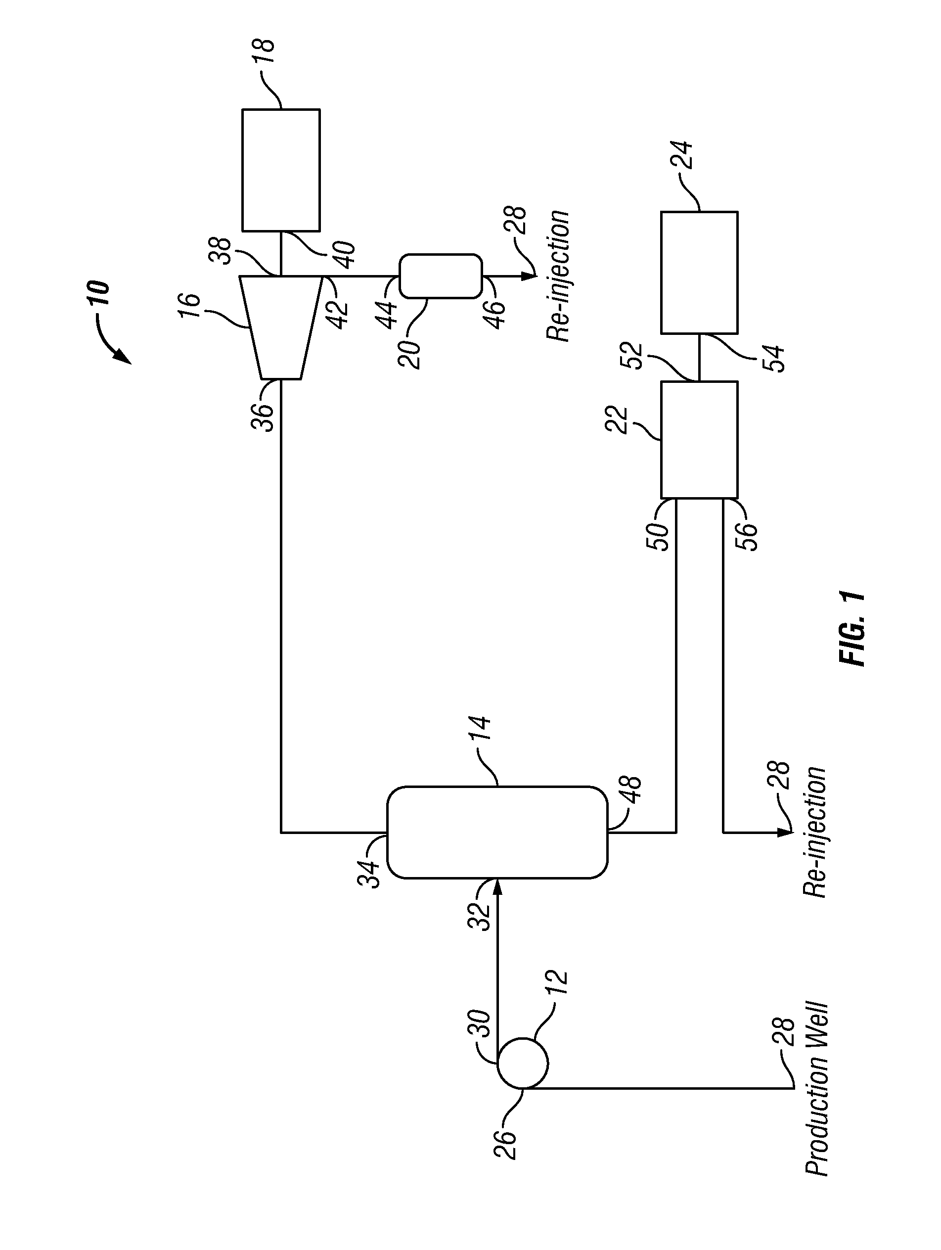 System and method to reduce the temperature of geothermal water to increase the capacity and efficiency while decreasing the costs associated with a geothermal power plant construction