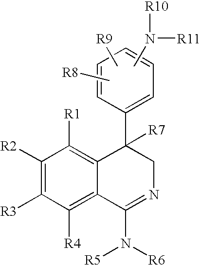 Substituted 1-amino-4-phenyl-dihydroisoquinolines, methods for the production thereof, use thereof as a medicament, and medicaments containing them