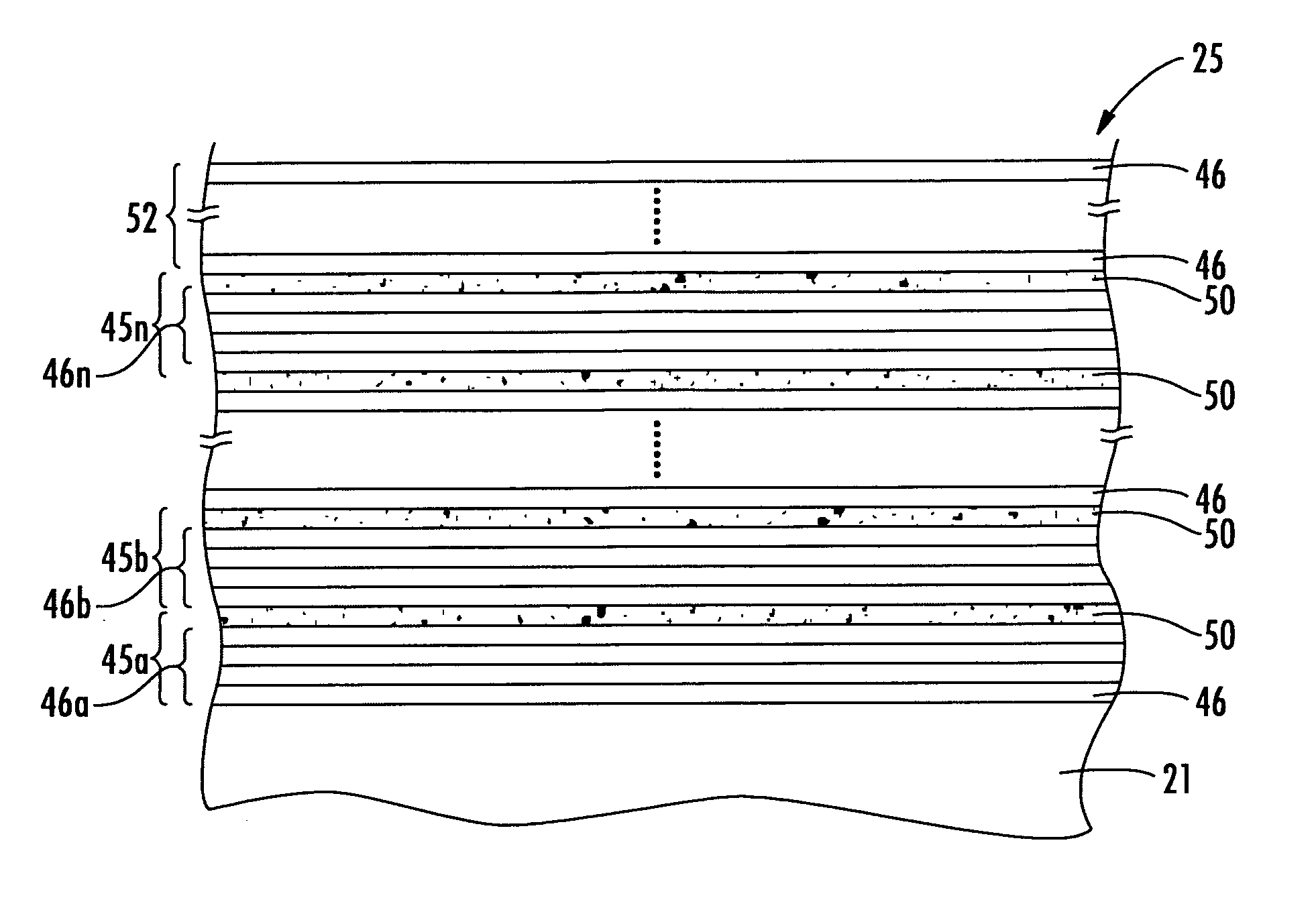 Electronic device including a poled superlattice having a net electrical dipole moment