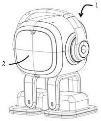 Walking gait planning method for foot type desktop pet robot