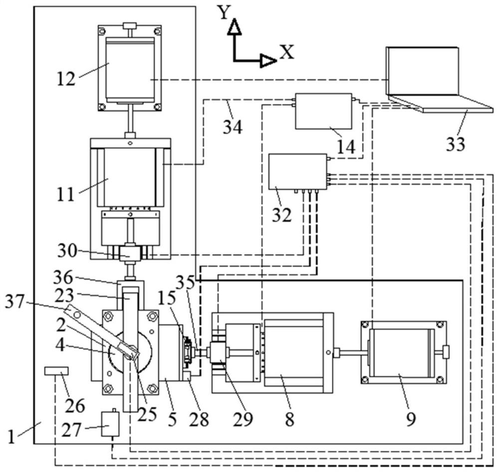 Soil-structure contact surface shear test device capable of realizing bidirectional high-frequency vibration