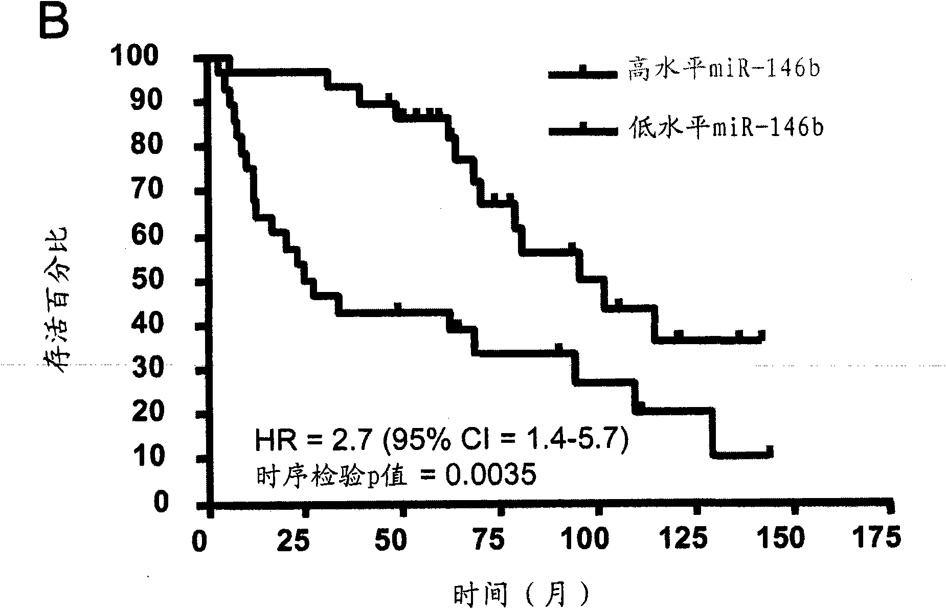 Process for predicting the prognosis of squamous cell lung cancer