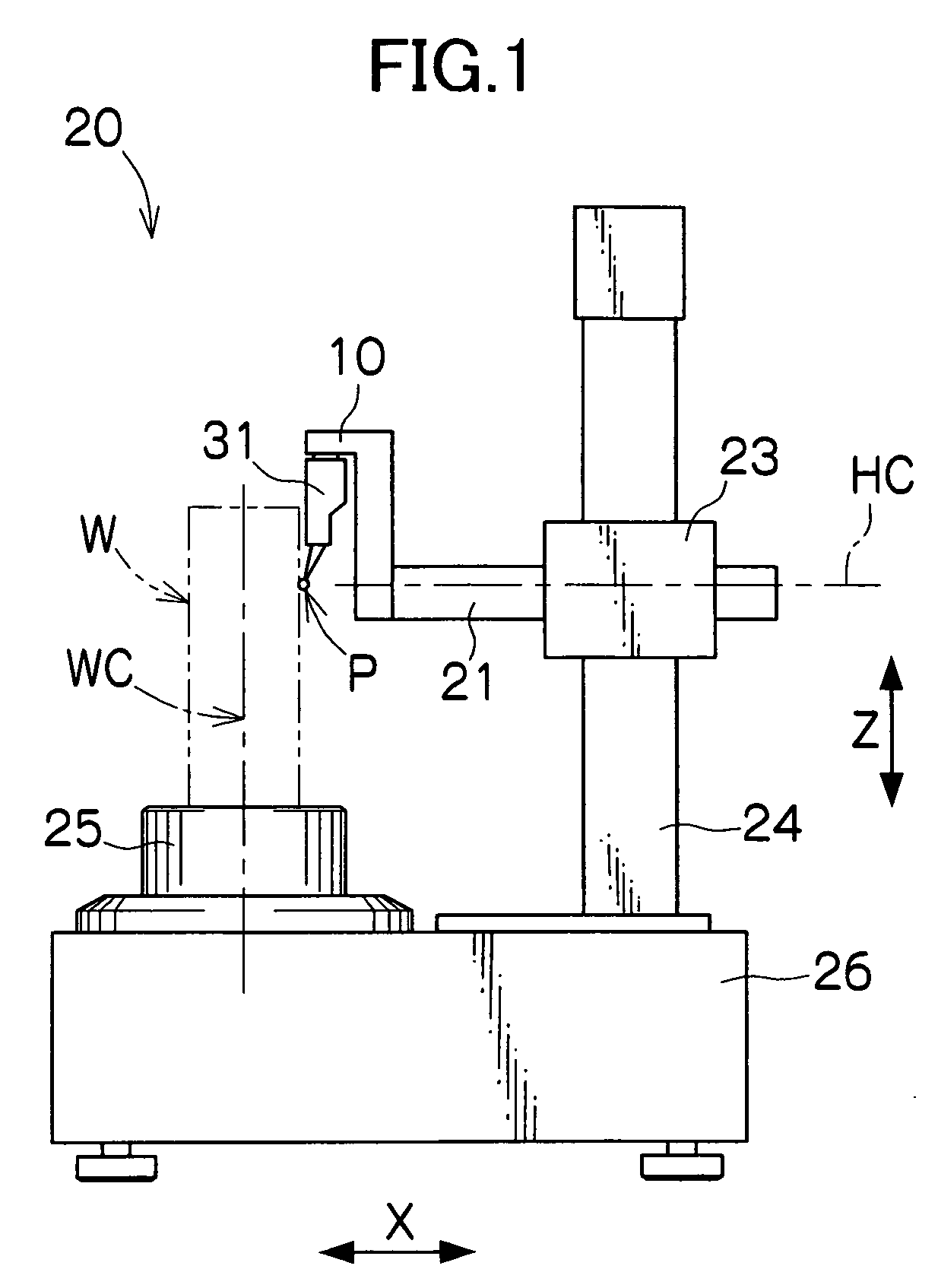 Detector supporting mechanism
