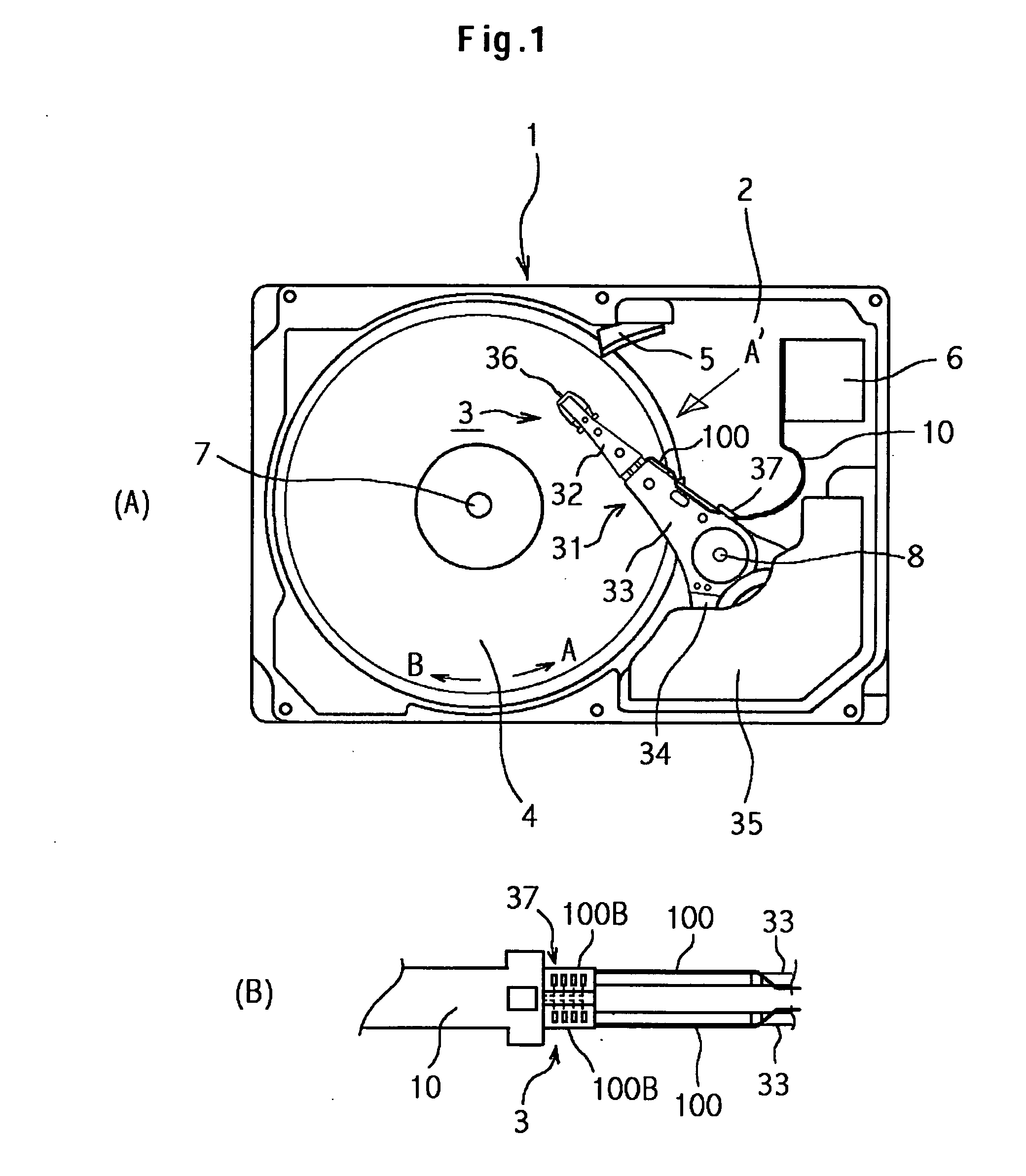 Magnetic disk drive, wiring connection structure and terminal structure