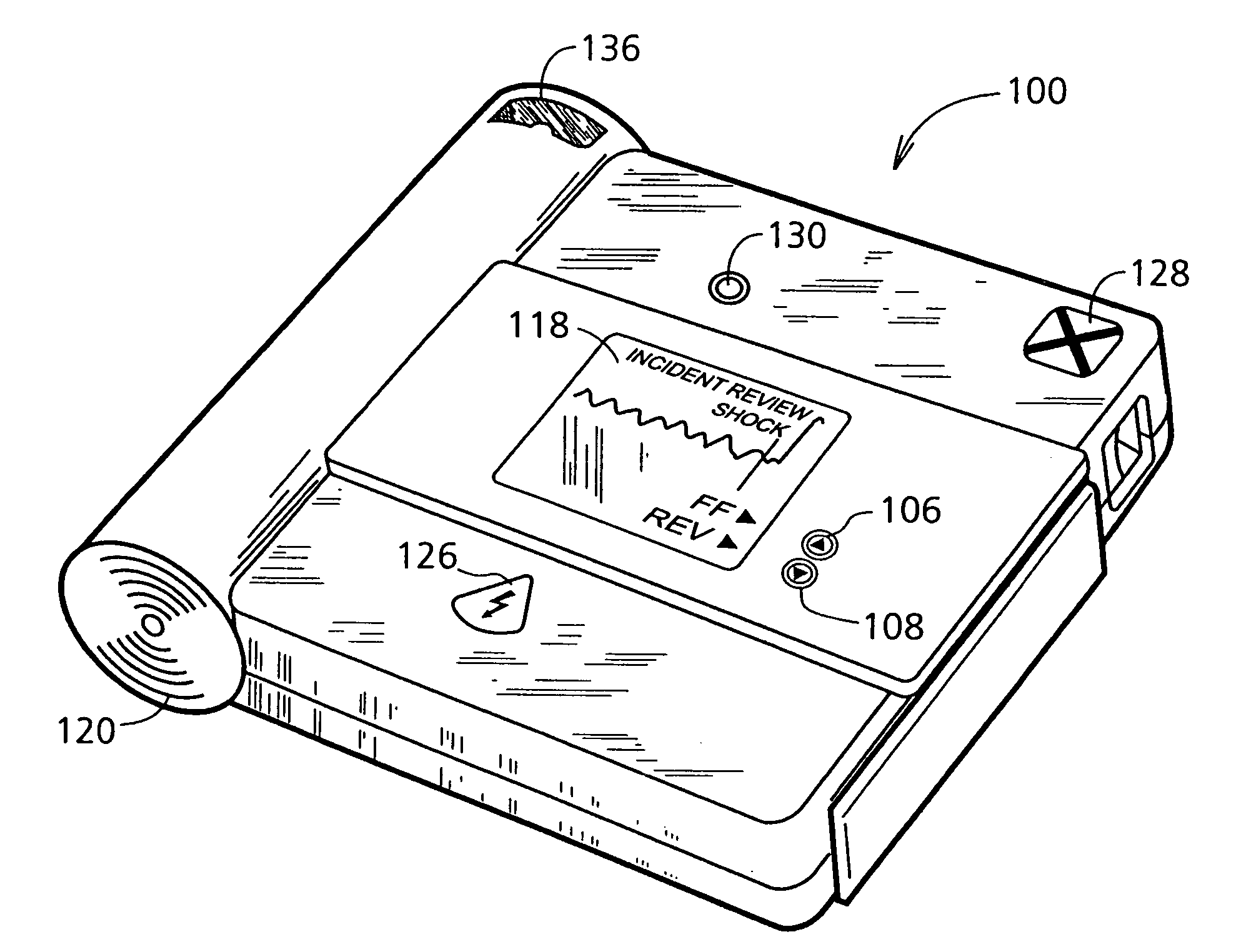 Method and apparatus for providing on-screen incident review in an AED