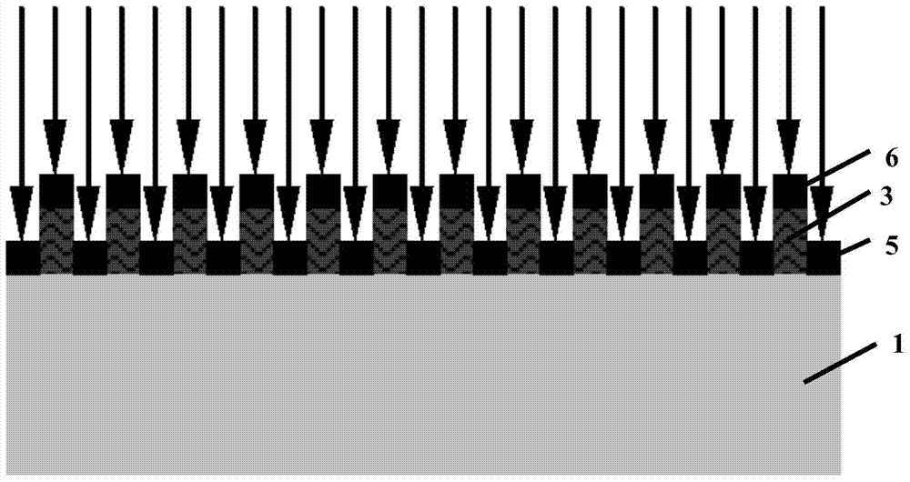 Preparation method of single-layer nano-metal grating