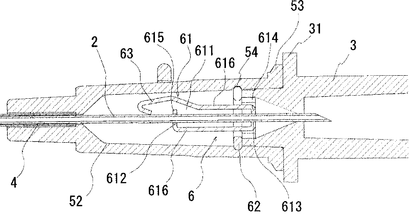 Indwelling needle assembly and protector