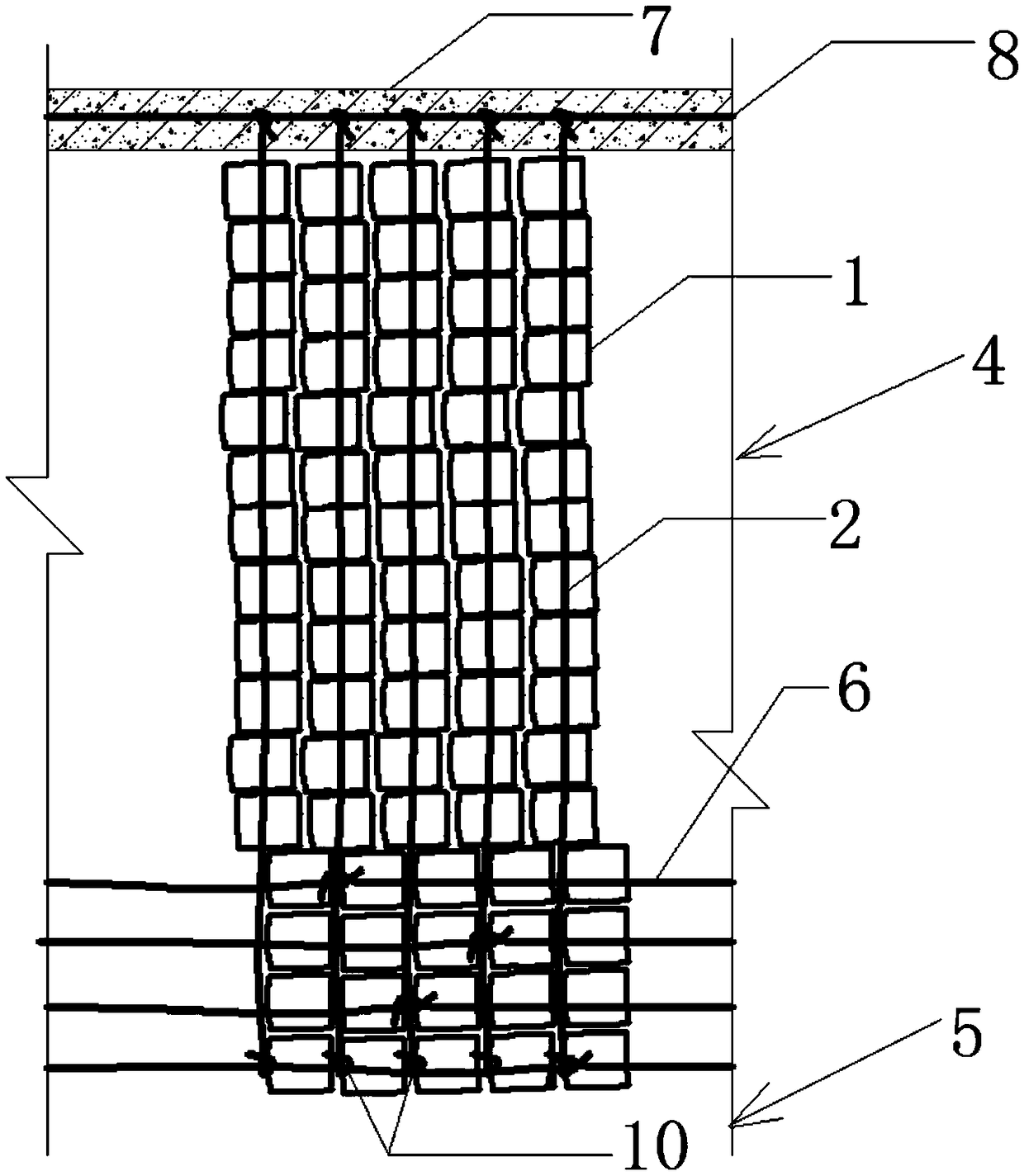 Riverway ecological flexible slope protection structure and construction method