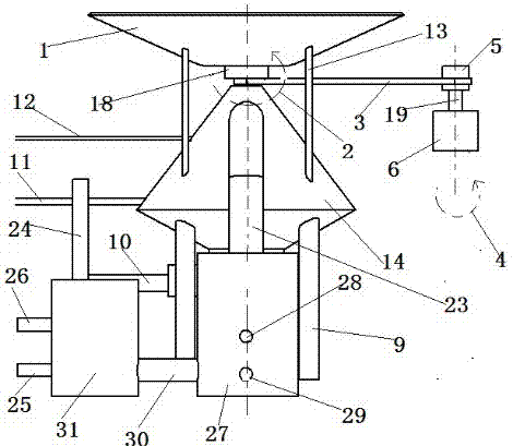 Fish feed drying and spraying device