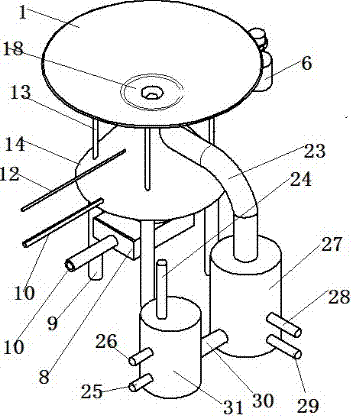 Fish feed drying and spraying device