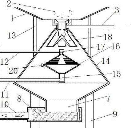 Fish feed drying and spraying device