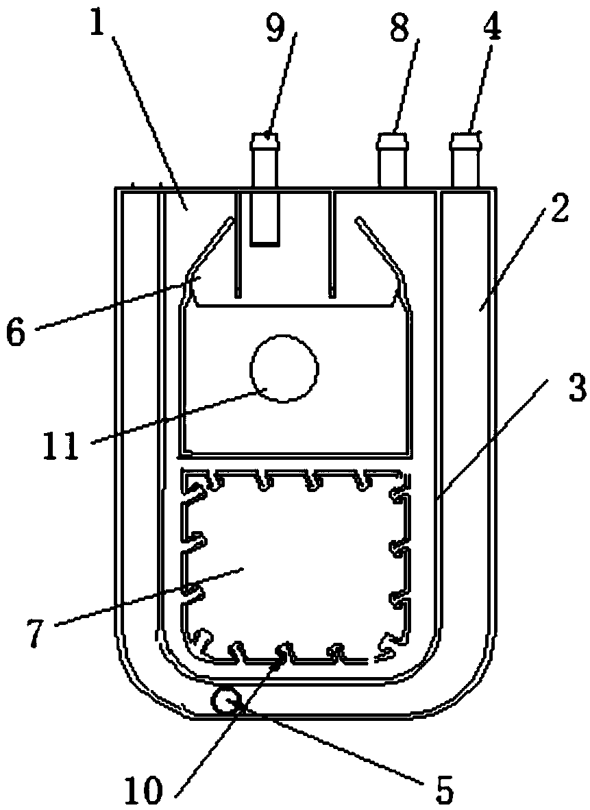 Detergent putting device, washing machine with device and control method