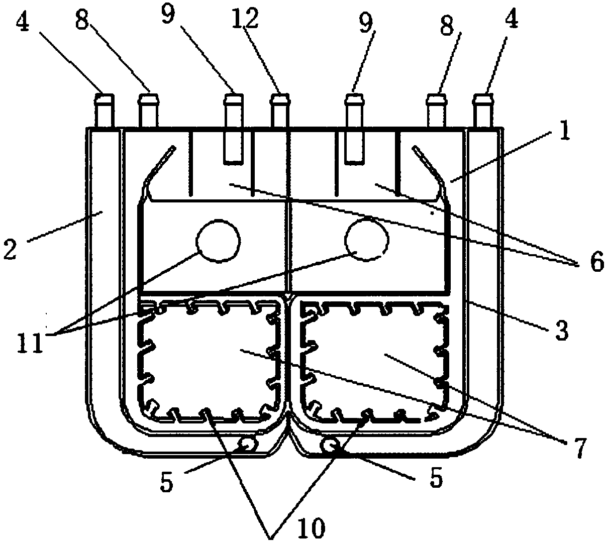 Detergent putting device, washing machine with device and control method