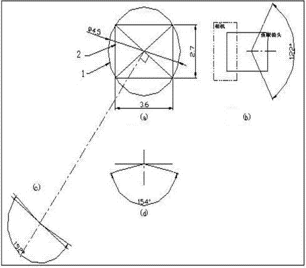 Method and system for flattening a fisheye lens image