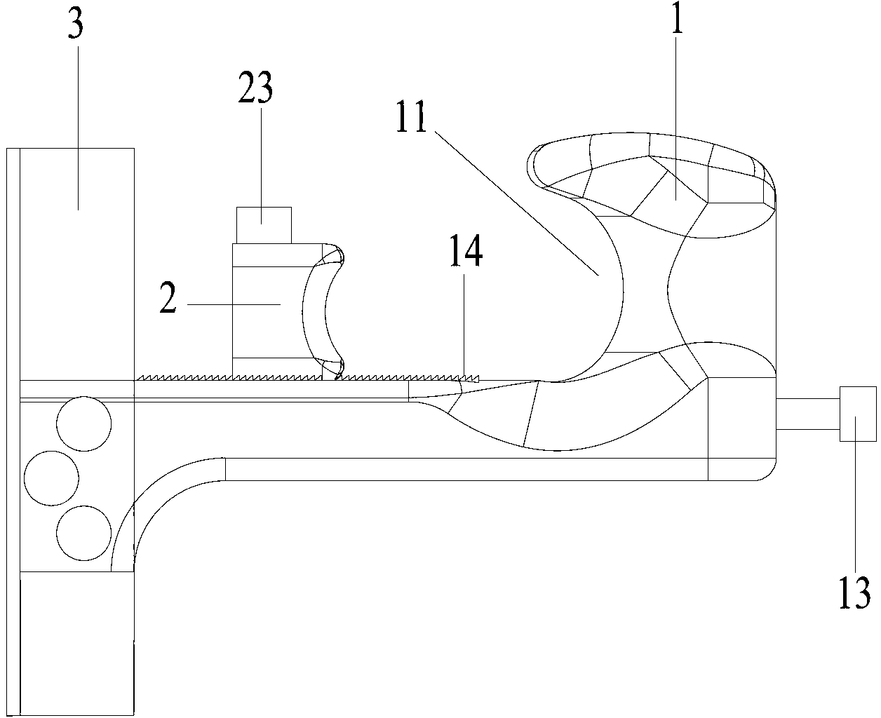 Device for quickly mounting cable