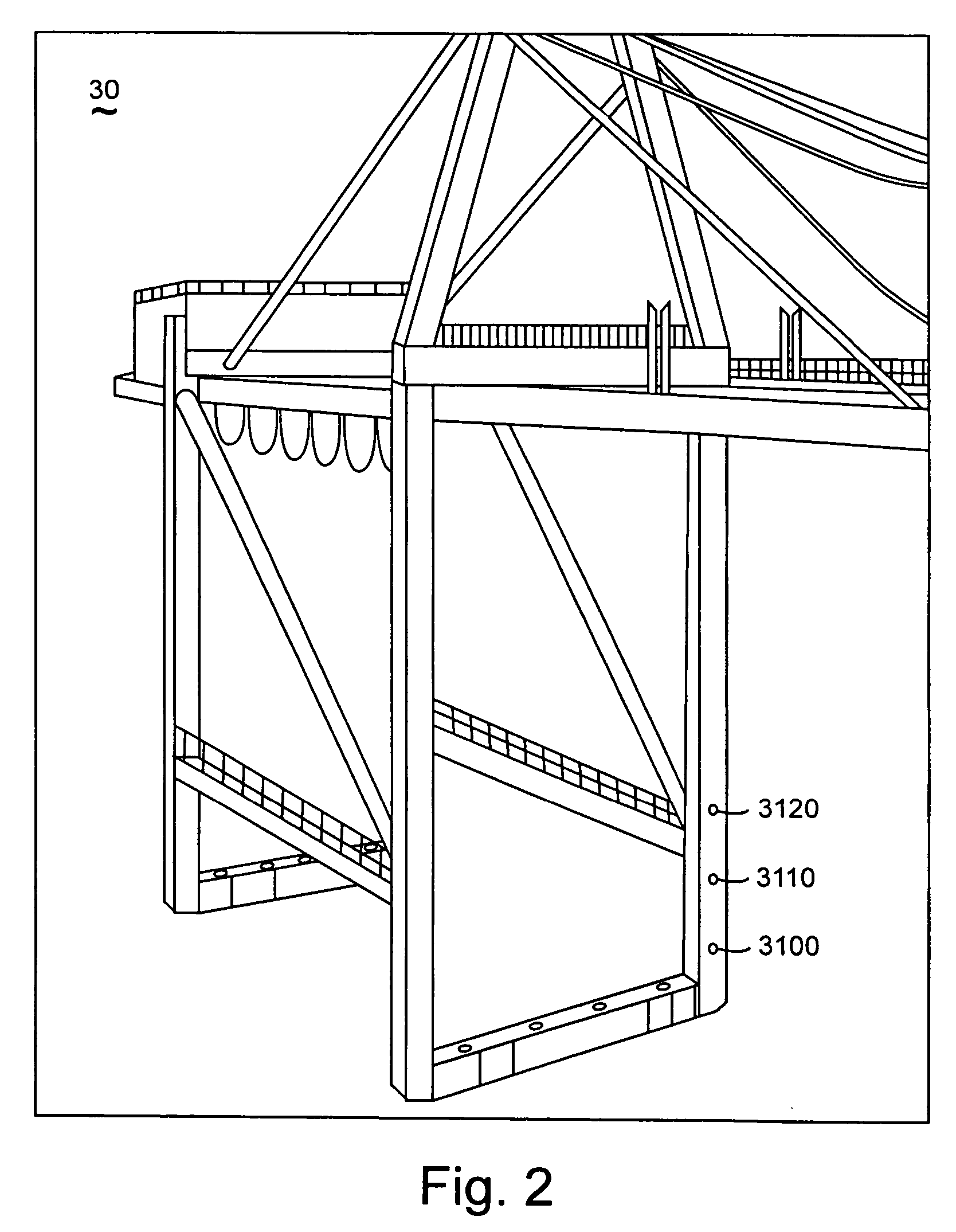 Method and apparatus using radio-location tags to report status for a container handler