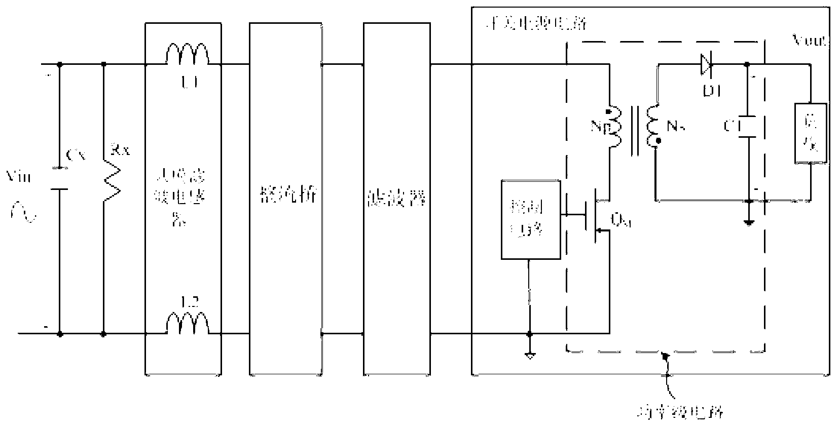 AC/DC voltage converting circuit with low stand-by power consumption and control method thereof