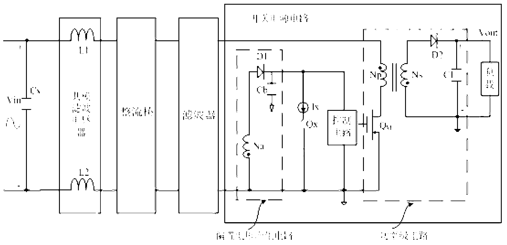 AC/DC voltage converting circuit with low stand-by power consumption and control method thereof