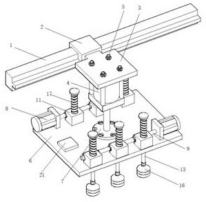 A transport device with automatic adjustment of adsorption force for glass processing