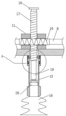 A transport device with automatic adjustment of adsorption force for glass processing