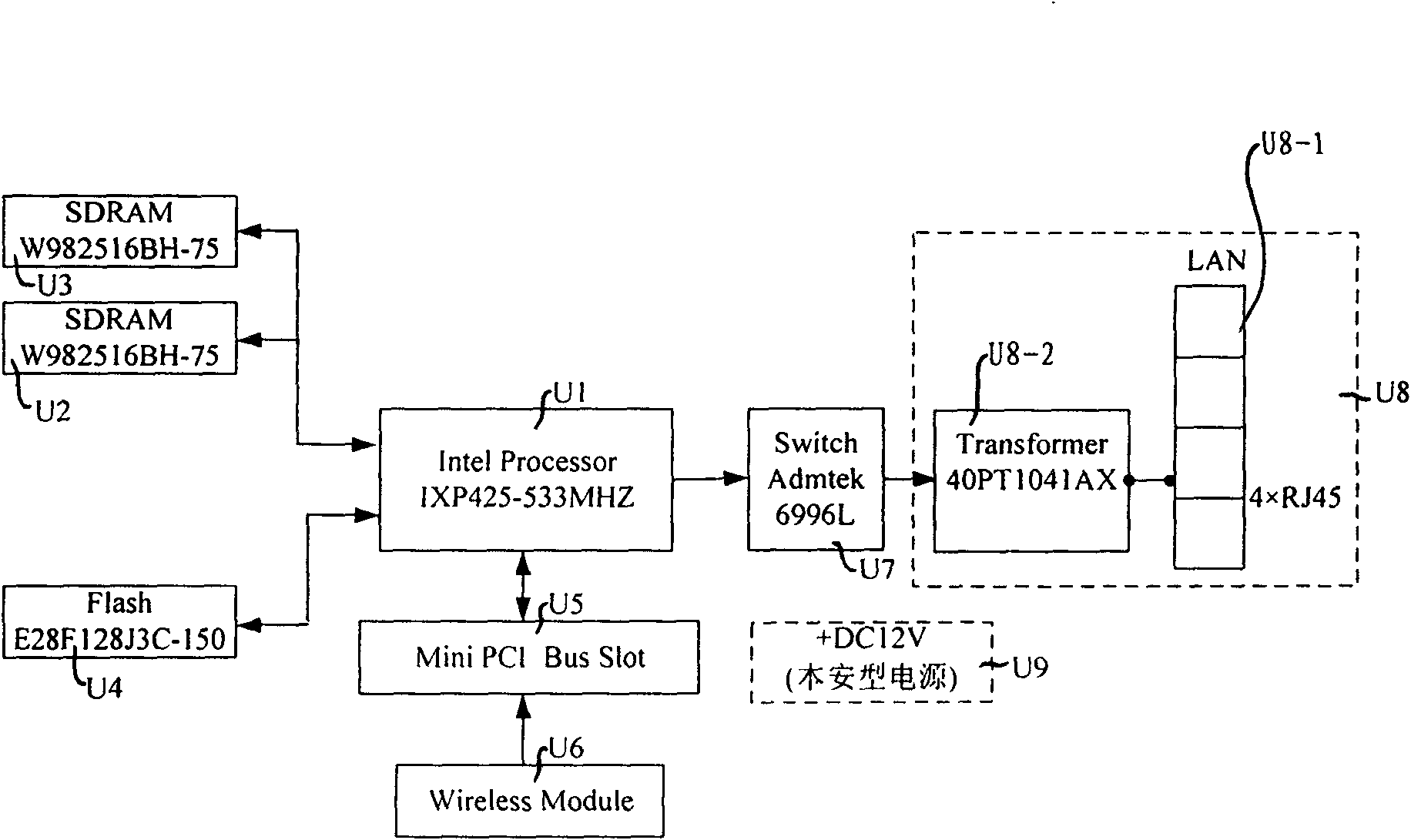 Intrinsic safety type wireless switch