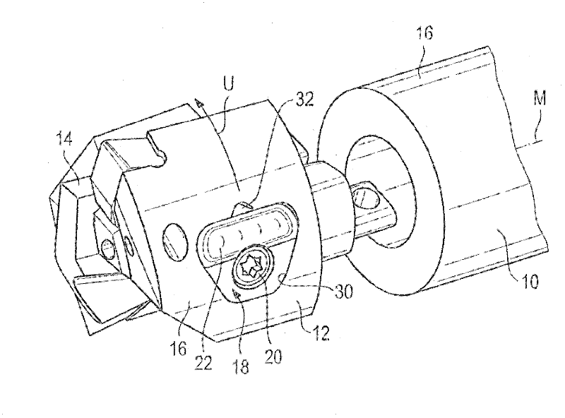 Rotating cutting tool and guide insert therefor