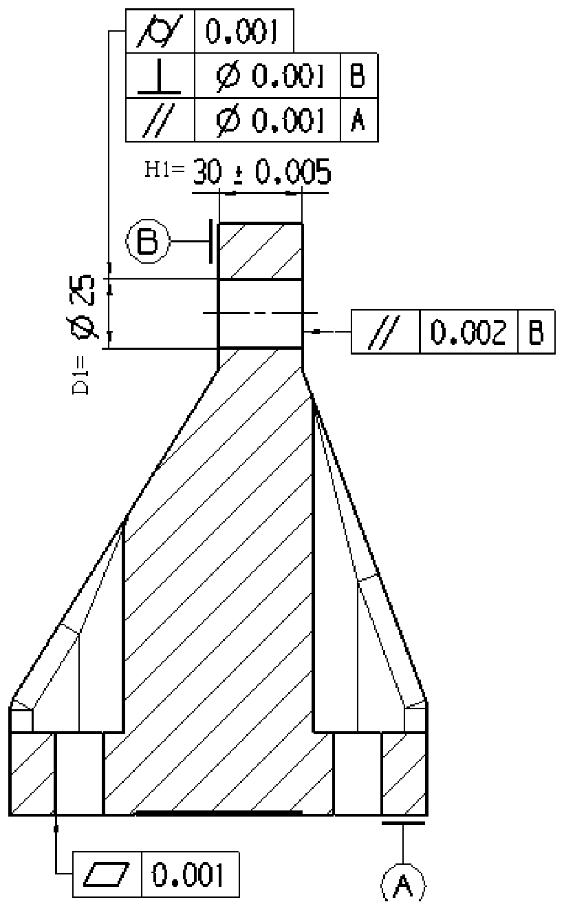 Rotary table boring rotation error measuring and compensating method