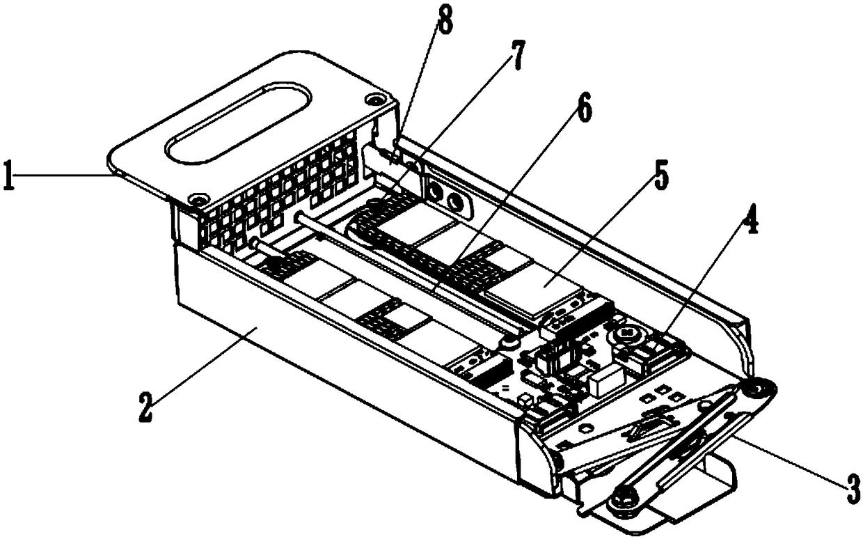 A plug-and-pull module of a solid-state hard disk