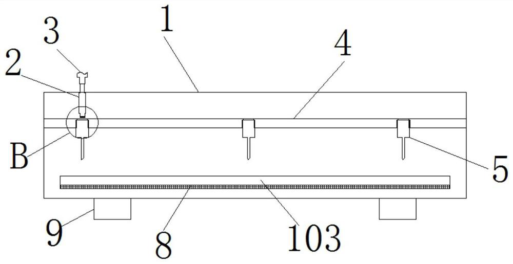 An integrated circuit punching device with continuous operation