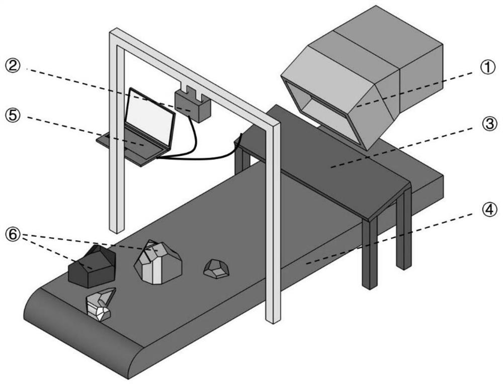 Intelligent ore identification method and device based on combination of laser radar and vibration signals