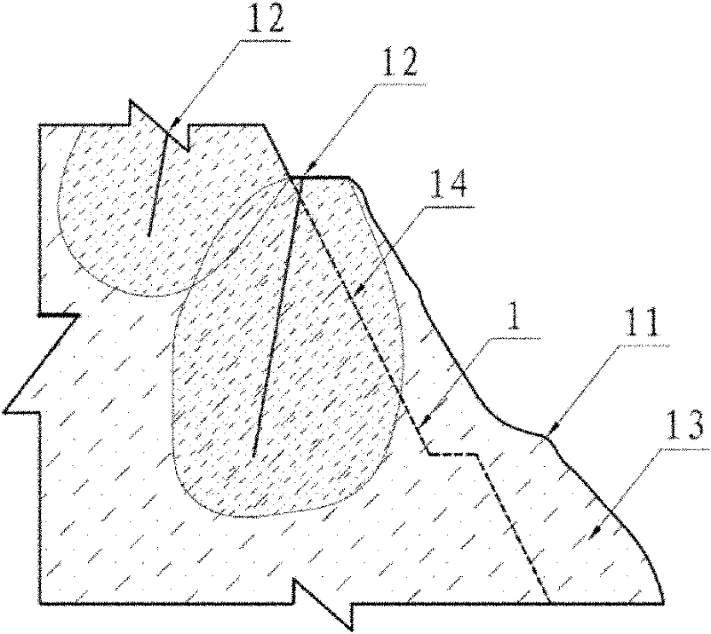 Side slope reinforcing method and structure