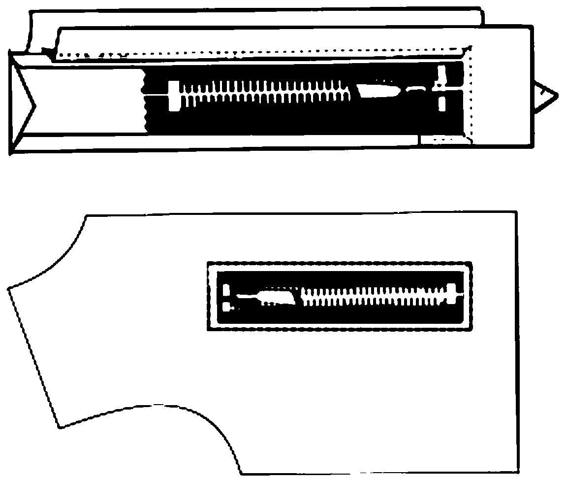 Pocket zipper sewing process and pocket zipper sewing equipment