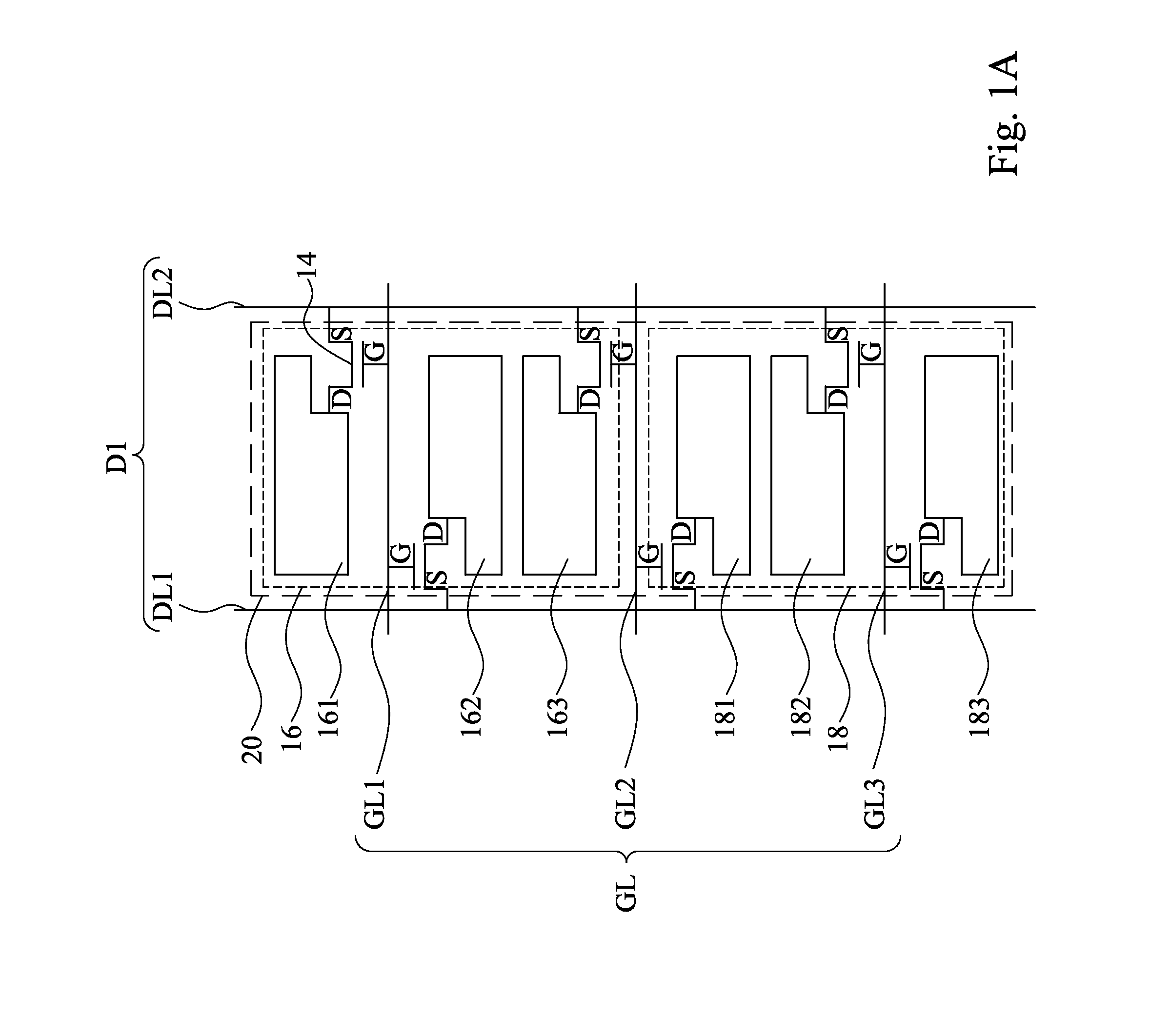 Array substrate of a display panel and the driving method thereof