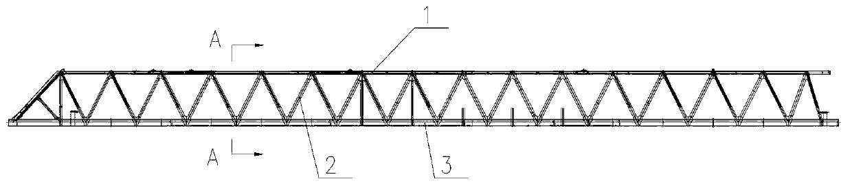 Telescopic truss crossbeam and manufacture method thereof