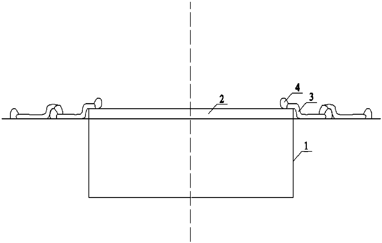 Offshore wind power composite cylinder-type basic washing-prevention device