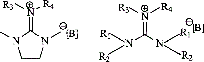 Hexa alkyl guanidine salt ion liquid and preparing process
