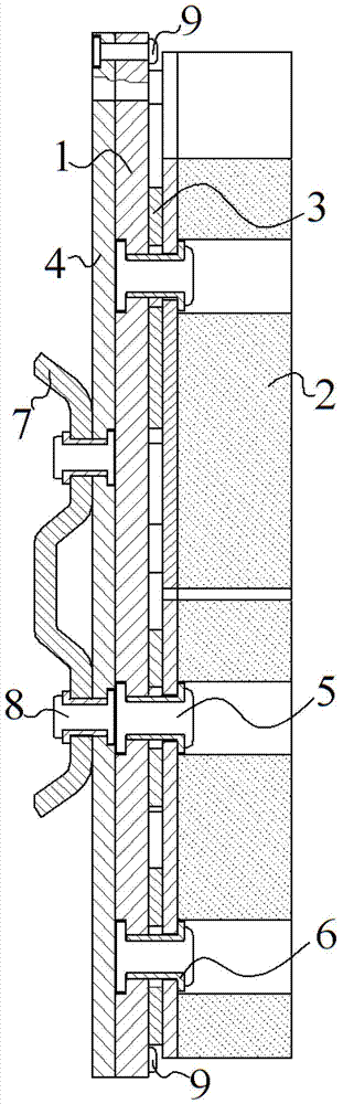 High-speed brake pad provided with connection board