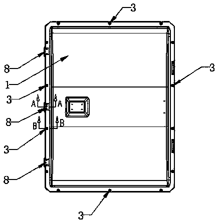 Sealing structure and method for top cover of top-mounted high-voltage equipment box of motor train unit