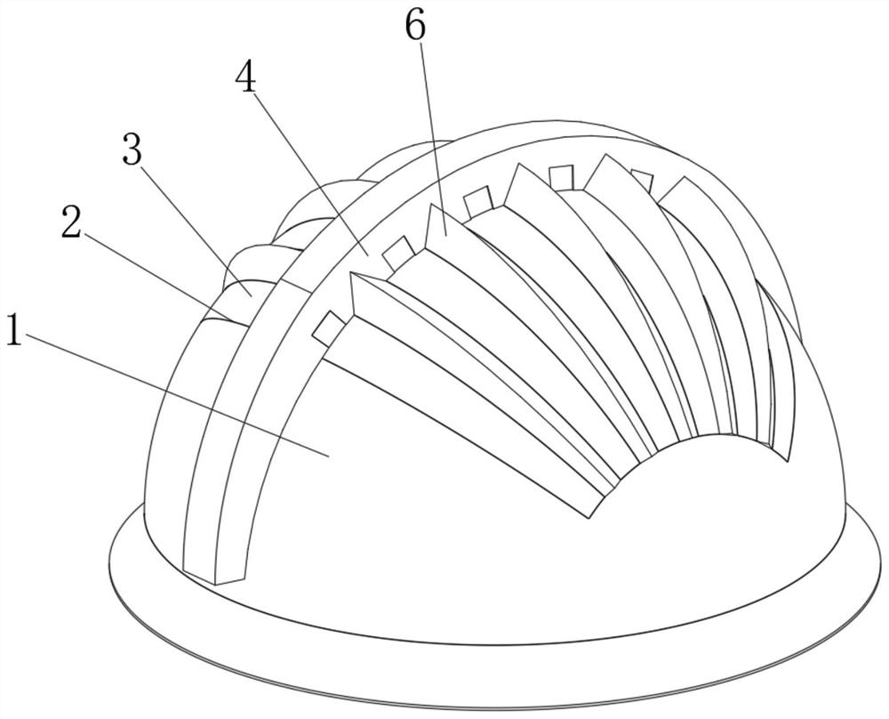 Safety helmet for engineering construction entrance