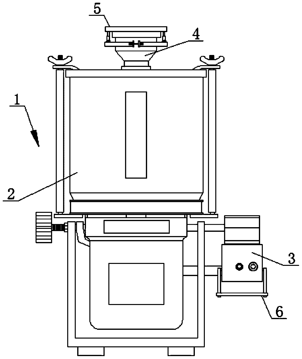 Medicinal herb section chopping machine