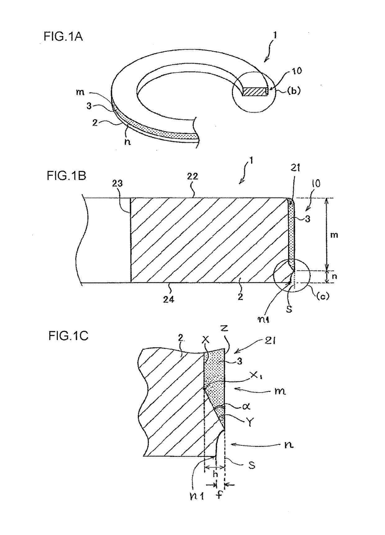 Method for producing piston ring with recess