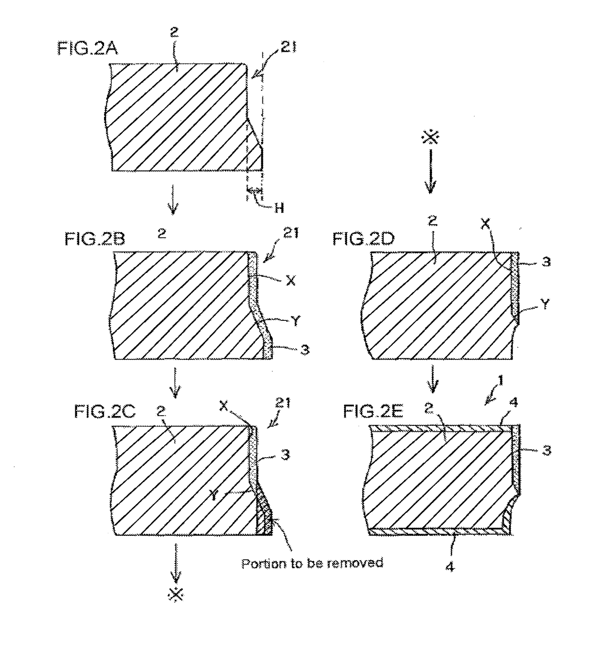 Method for producing piston ring with recess