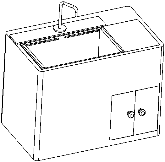 Integrated kitchen vegetable washing sink