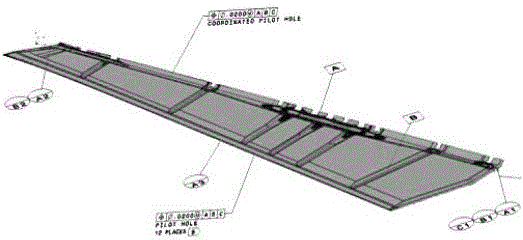 MBD measurement technology for a large-scale composite material high-precision difficulty part