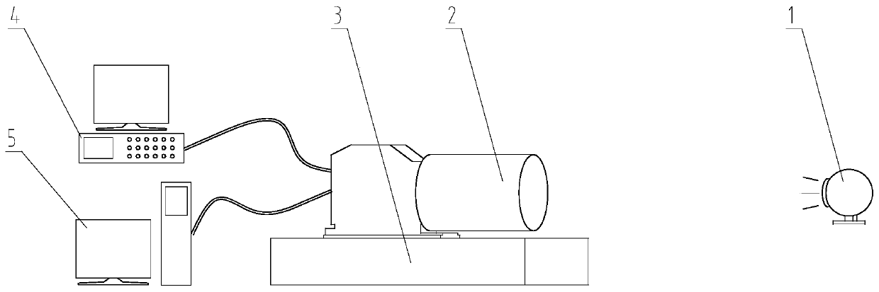 Reflective system space optical remote sensor light leakage detection method and device